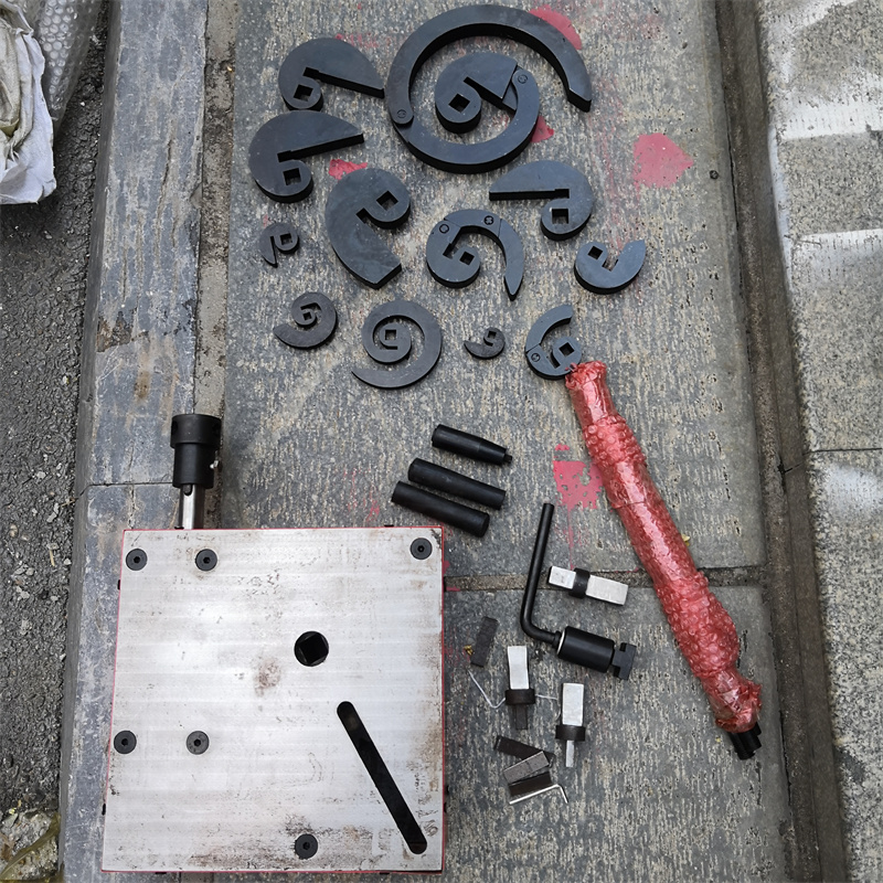 手摇卷花机多种花型可弯楼梯扶手花架手摇手摇铁艺csp形弯花机