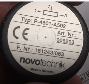 NOVOTECHNIK P-4501-A502 006203德国电位器