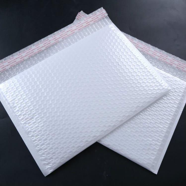 佛山蓝色珠光膜气泡袋加厚防震泡沫袋服装包装袋可定制印刷图案