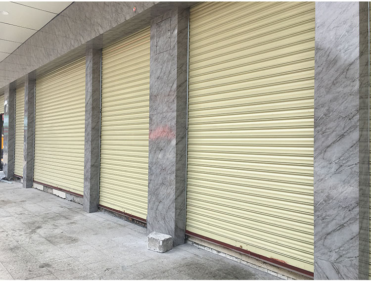 钢制防盗卷闸门 商铺门面彩钢卷闸门 佛山卷闸门厂家