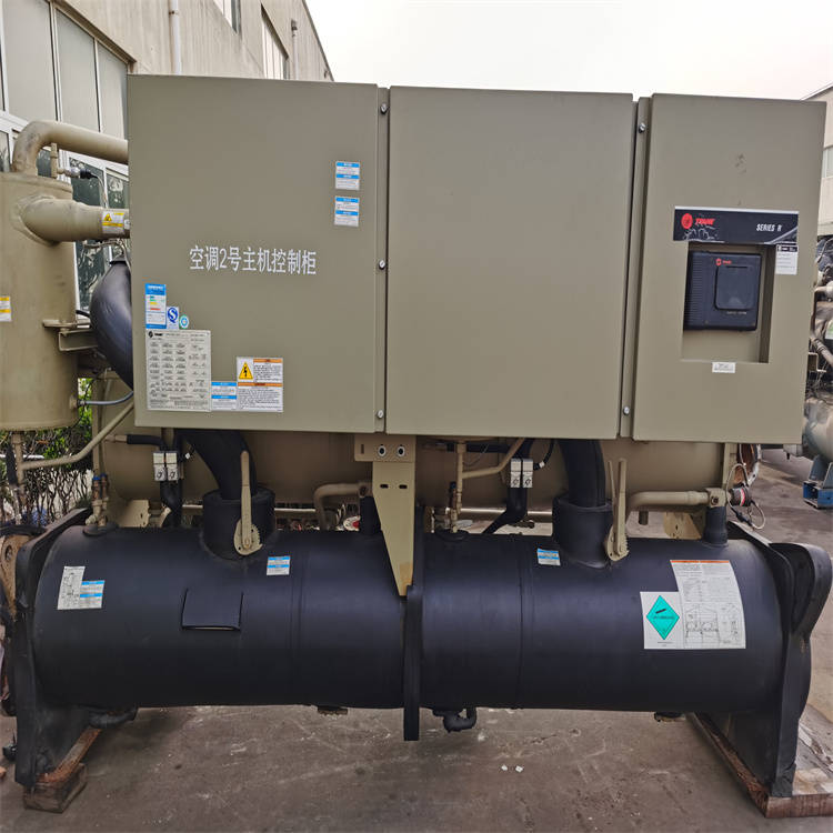 二手738kw特灵rthd水冷螺杆式冷水机组回收 特灵制冷机出售