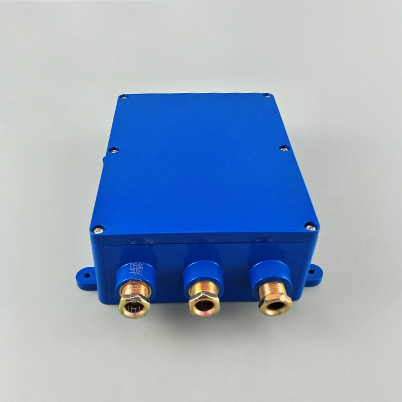 2448芯矿用光缆盘纤盒fhg6三进三出矿用光纤接线盒6通防爆接线盒