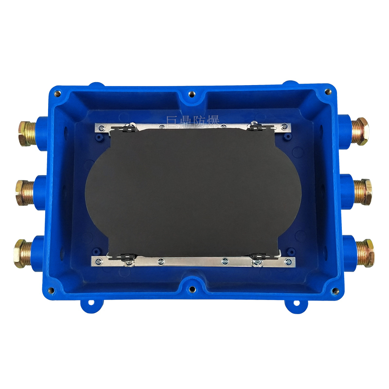 2448芯矿用光缆盘纤盒fhg6三进三出矿用光纤接线盒6通防爆接线盒