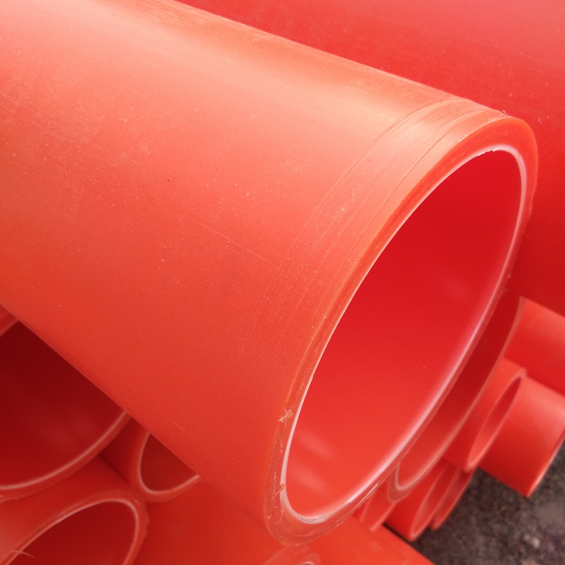 mpp电力管 橘色地埋mpp电力实壁管 电力电缆保护套管型号齐全