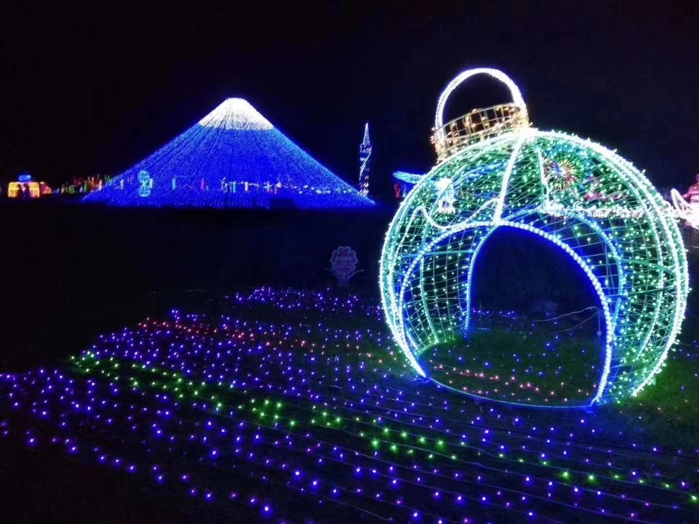 大型梦幻灯光节造型制作灯光展租赁