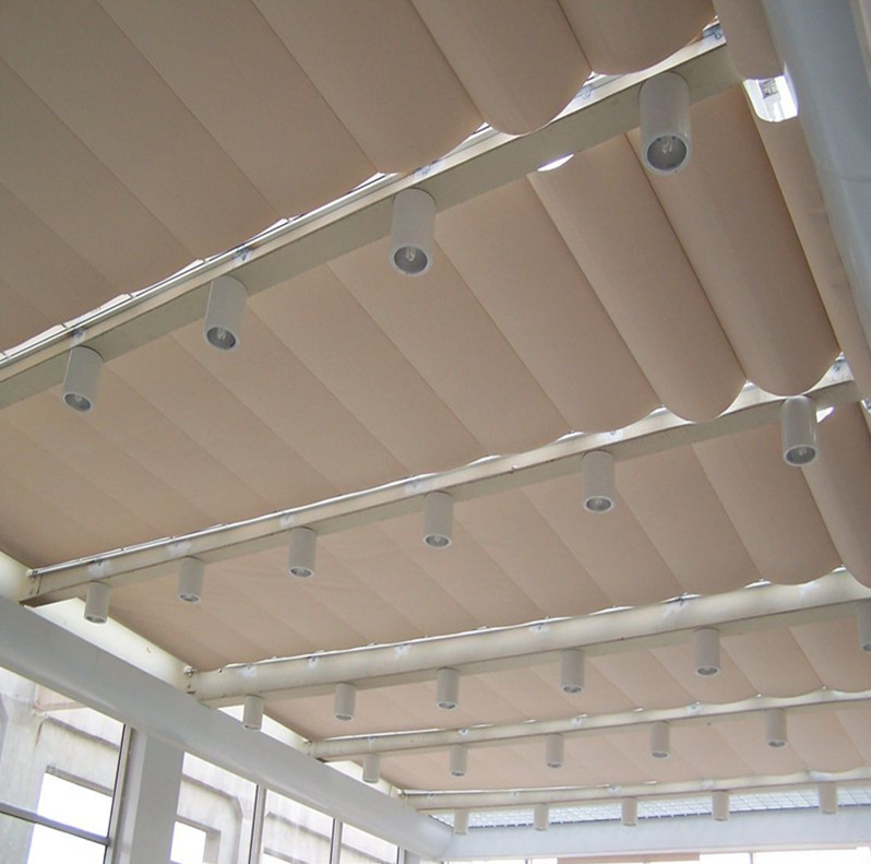 浙江电动遮阳天棚帘 博纳思 天棚帘遮阳订做