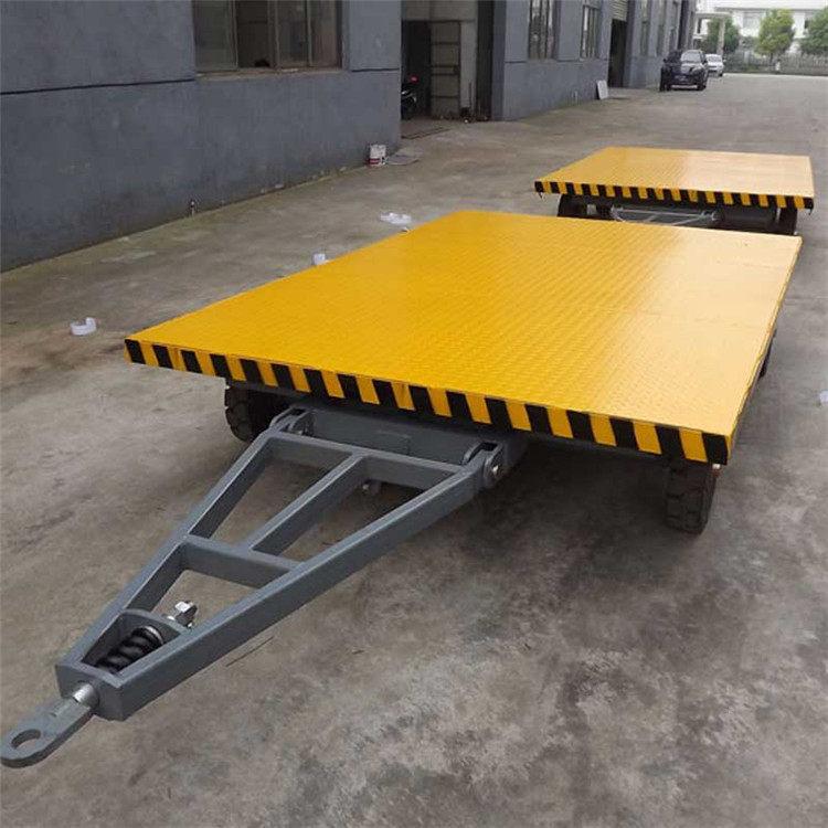 小型平板拖车物流台车运输车重钢平板拖车110吨可定制
