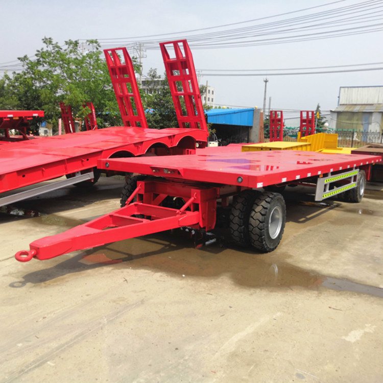 全挂平板拖车勾机平板拖车自卸全挂车山东骄之力机械出售供应