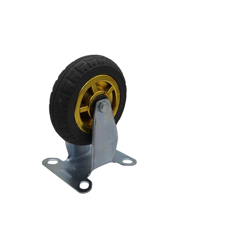 金芯14b4寸万向脚轮工业橡胶nr脚轮承重量大静音