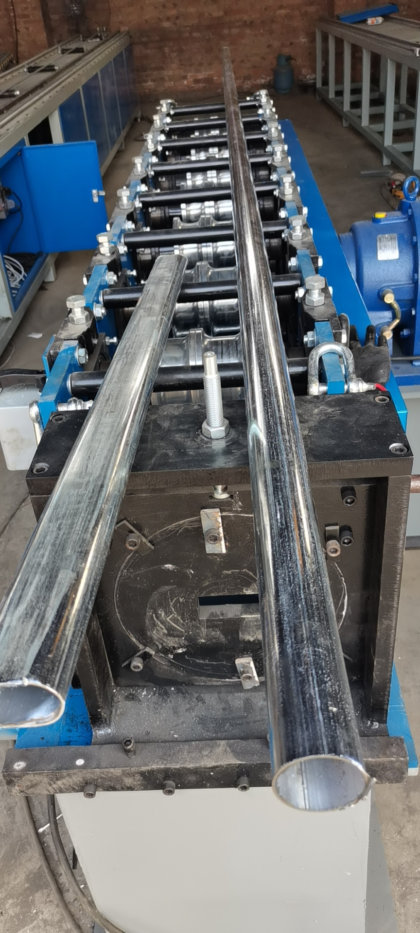 圆管压扁机 蔬菜大棚专用圆管变椭圆管