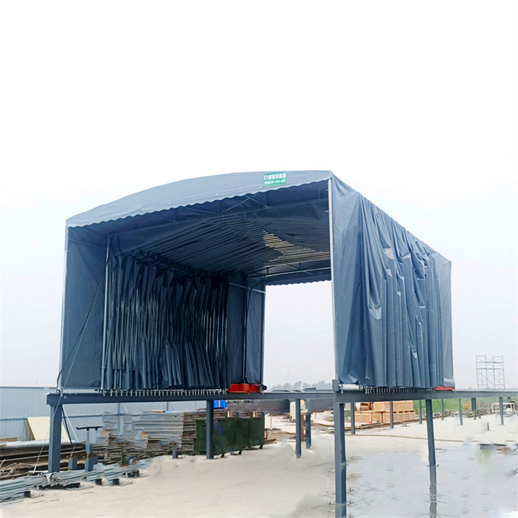 仓库电动活动折叠伸缩雨棚