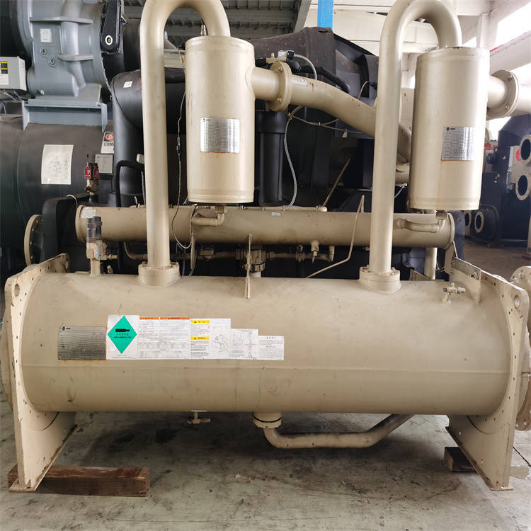 二手特灵水冷螺杆式冷水机组417kw特灵中央空调螺杆机出售