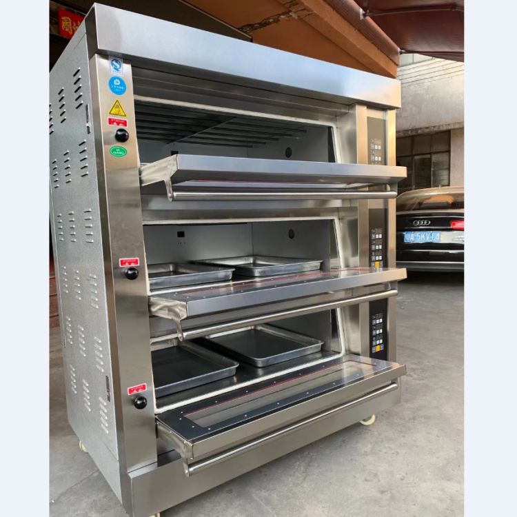 特锐德 多功能 不锈钢 三层九盘烤箱 食堂蛋糕烤箱 蛋挞 烤箱 tg35