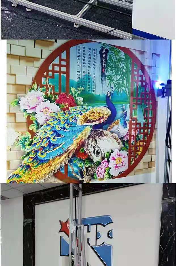 3d墙面喷绘机户外室内墙壁绘画机