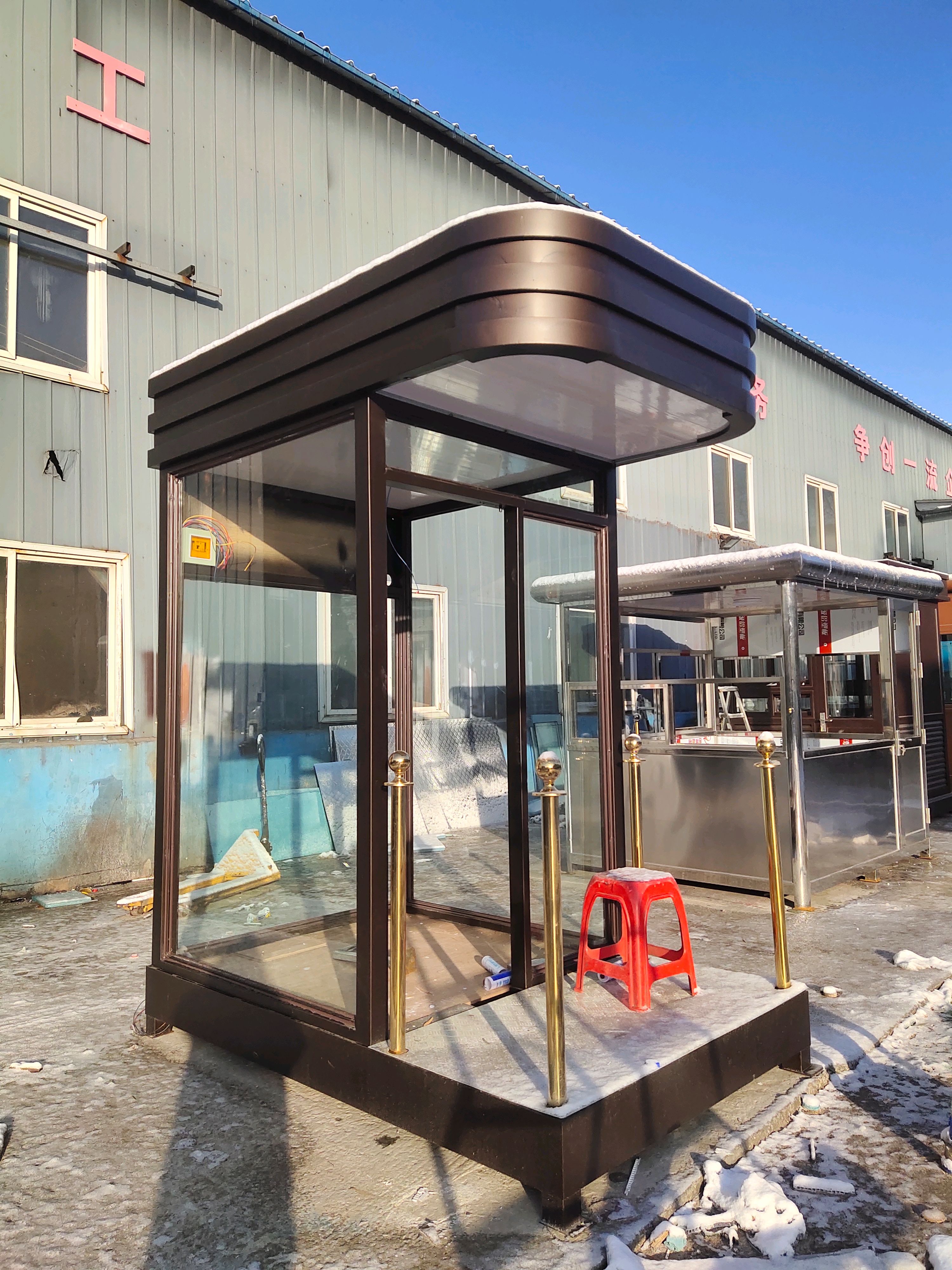 长春站台岗亭值班门岗活动室吸烟亭长春本地发货