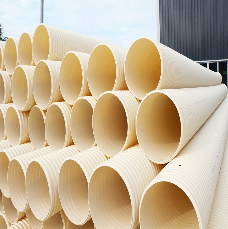 pvc双壁波纹管 厂家直供pvc波纹管 pvc排污排水双壁波纹管