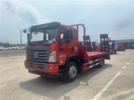 180挖机拖车大运G6单桥国六平板  板长5.2米 云内170马力包送车