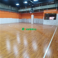 篮球场木地板厂家 运动地板革安装方法 室内羽毛球场地高度是多少