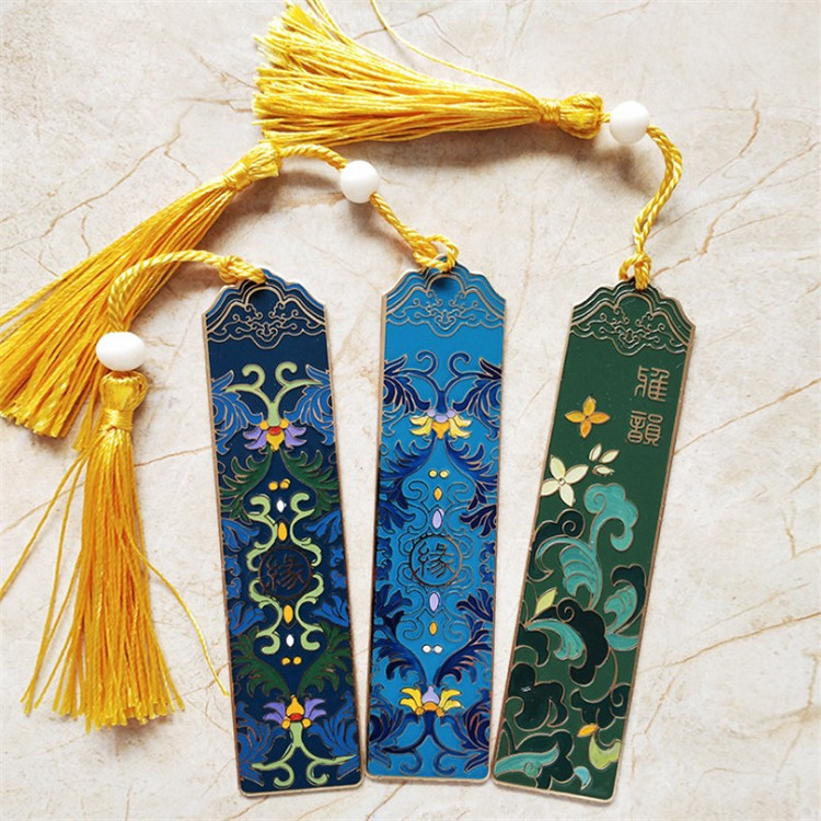 创意中国风古典纪念金属书签定做黄铜镂空金属书签定制