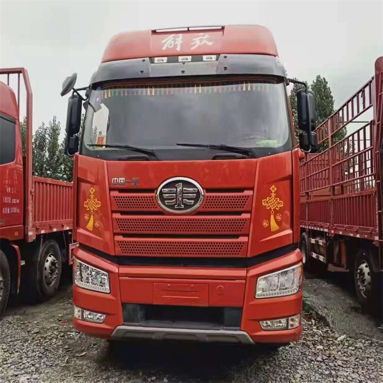 二手解放j6p前四后八高栏420马力货车