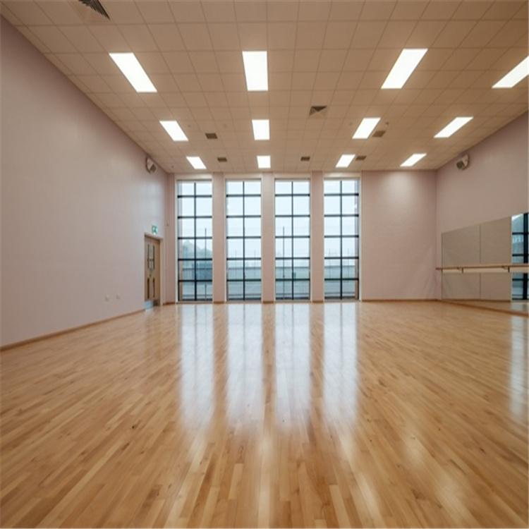 柞木运动木地板 体育馆室内木地板 瑜伽室木地板翻新