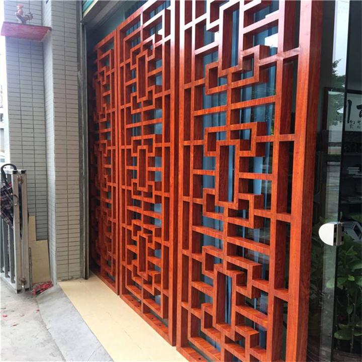 佛山雕刻窗花艺术镂空铝窗花源头厂家批发供应