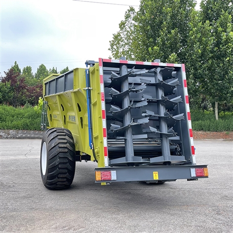 雨林工厂批发 大型拖拉机带的撒粪机  液压全自动抛粪车