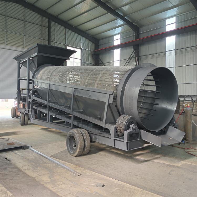筛砂筛石子设备 双层重型无轴滚筒筛厂家