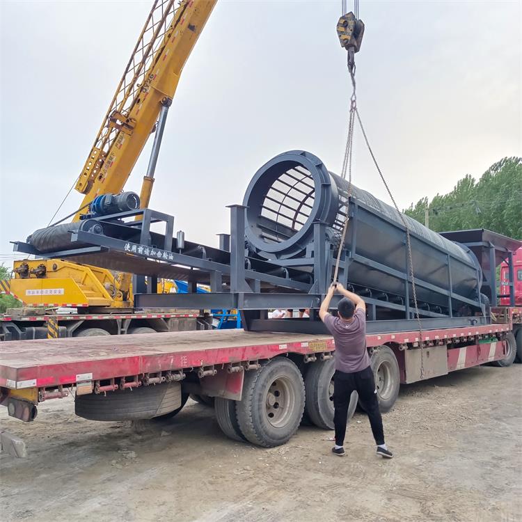 滚筒筛分机 无轴筛沙机 矿山大型无轴滚筒筛设备