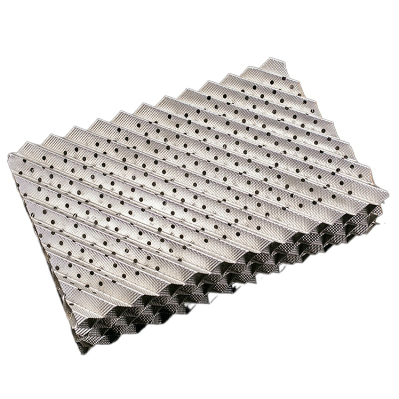 萍乡群星 加工定制规整填料 丝网波纹填料 不锈钢孔板波纹填料 金属网板填料