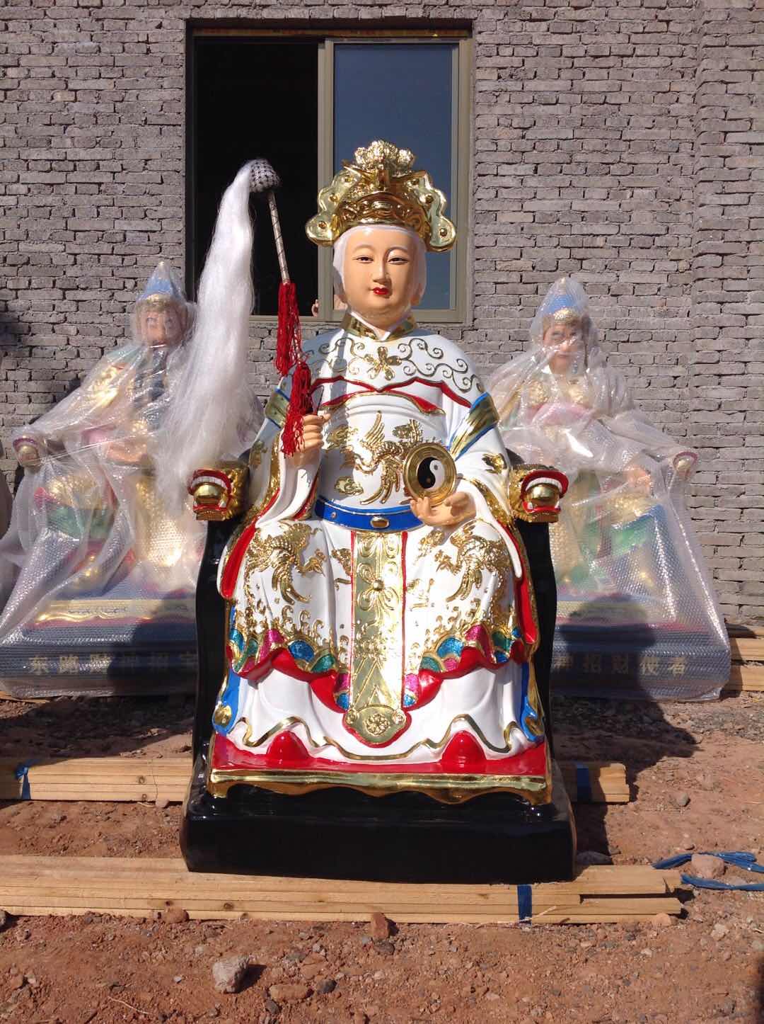 陕西女娲娘娘图片三清神像 神像十二老母神像 订制