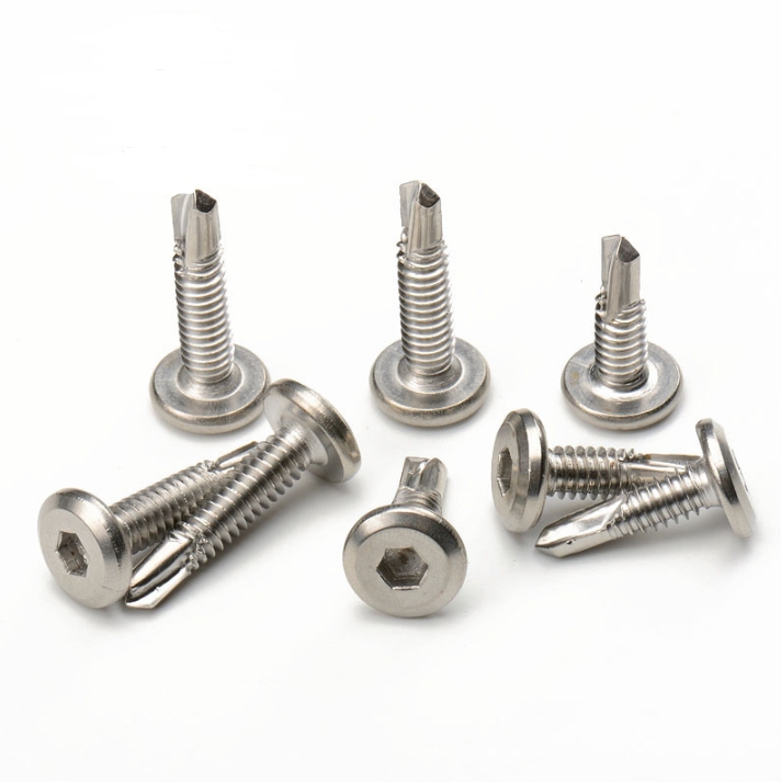 深圳精诚云峰410不锈钢平头内六角钻尾螺丝