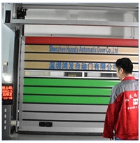 硬质快速门 江苏省物流仓储涡轮硬质门 车辆识别抗风自动门