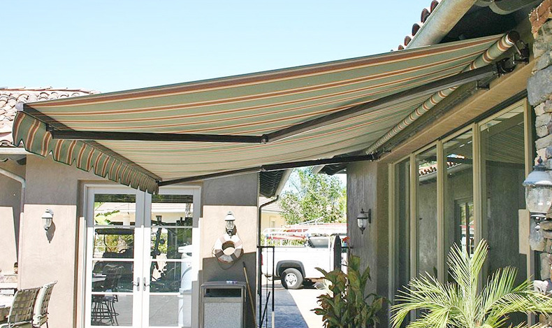 定制铝合金曲臂伸缩雨棚 别墅庭院电动遮阳棚