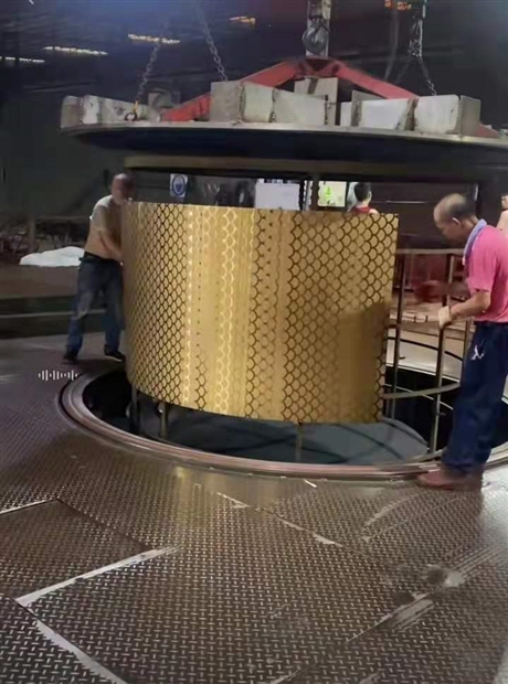 不锈钢半圆蚀刻真空镀金