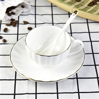 厂家批发骨瓷咖啡杯 陶瓷南瓜杯碟 咖啡具套装可定画面杯子Logo