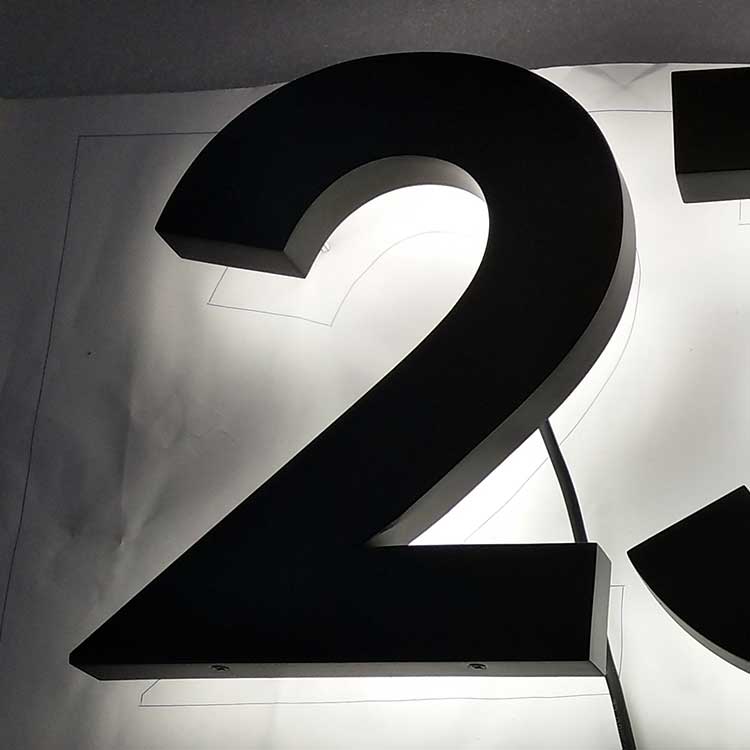 背发光字制作厂家烤漆背发光字生产价格合理