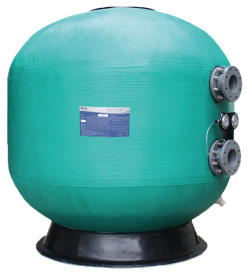 scf侧出法兰式缠绕砂缸济南泳池设备厂家法思乐过滤砂