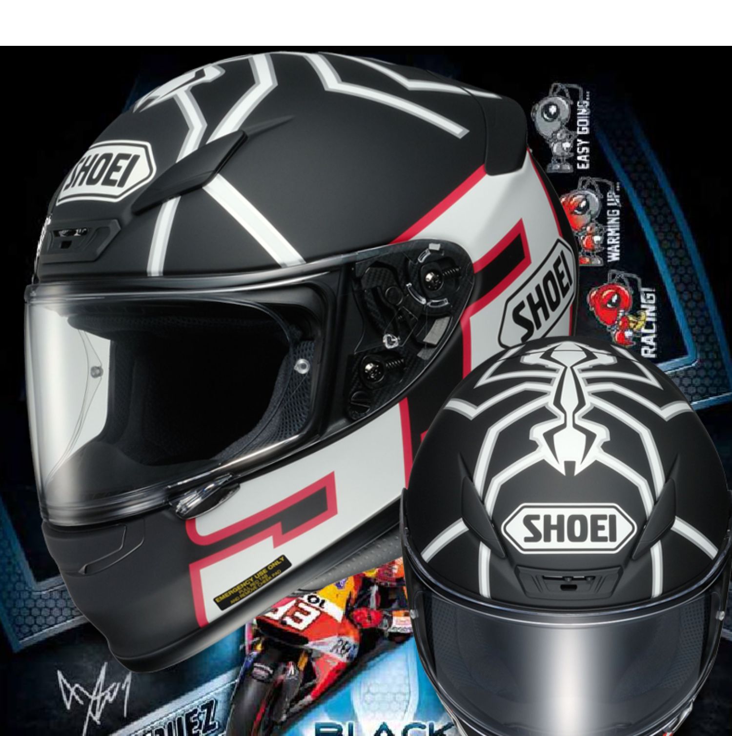 日本shoei摩托车头盔z8全盔机车z7电源键招财猫男女仙鹤防雾冬季