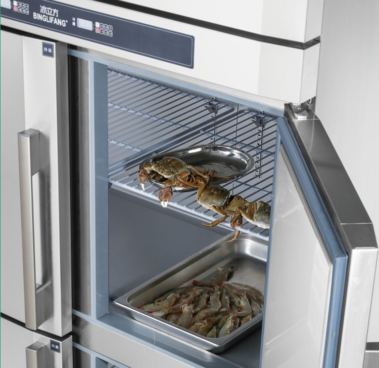 冰立方商用冰箱rf6六门双机双温冰箱六门冷冻冷藏柜厨房冰箱