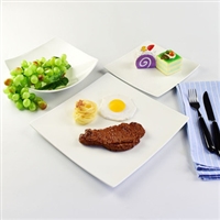 厂家批发纯白骨瓷海派盘 创意陶瓷餐盘 沙拉甜点餐具可定画面Logo