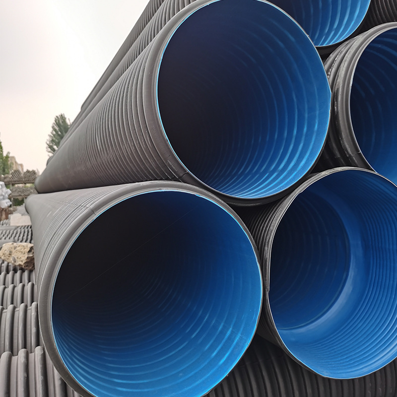 联塑双壁波纹管sn8hdpe双壁波纹管厂家供货pe单壁波纹管规格齐全品质