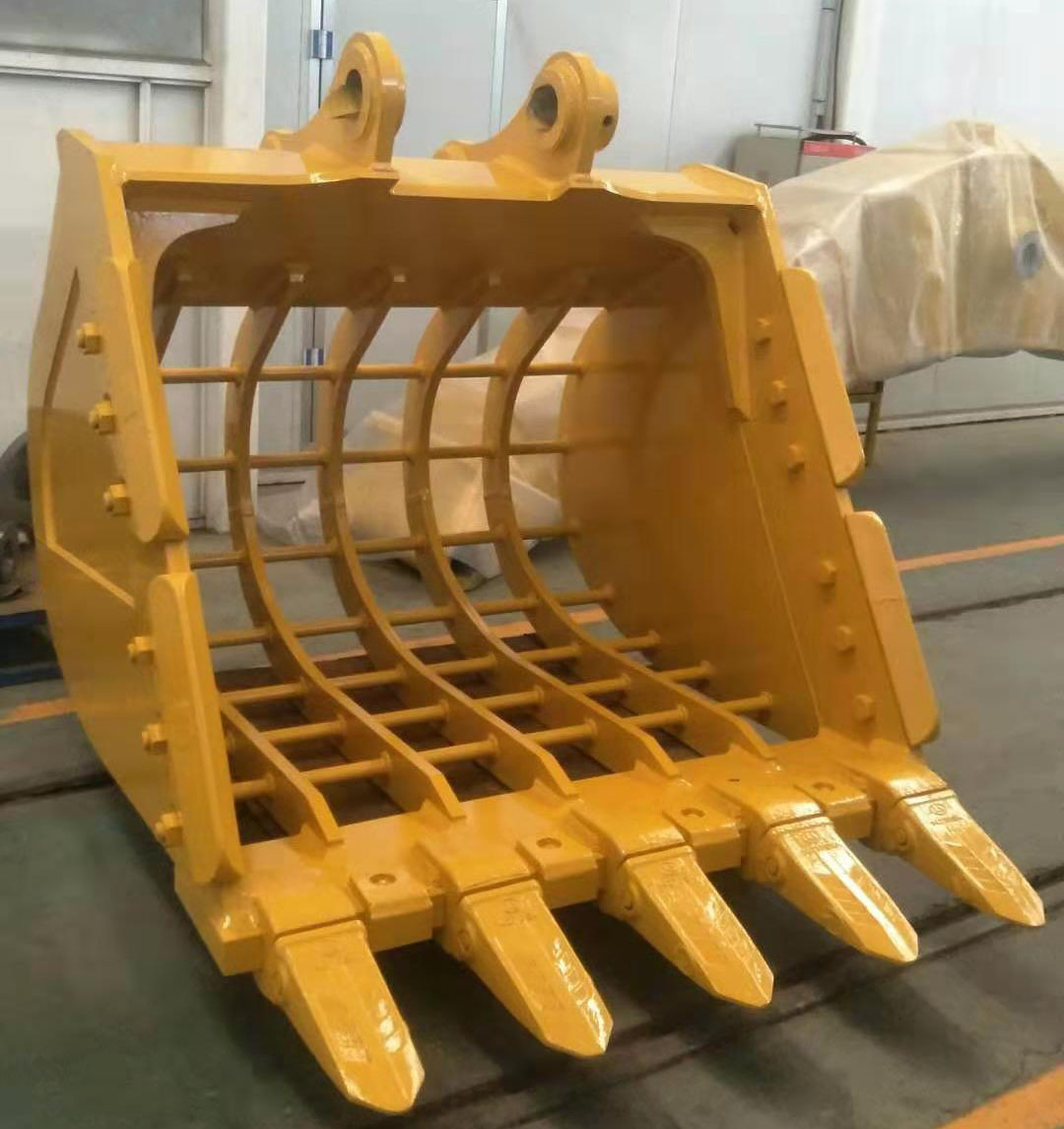 挖掘机挖机栅格斗,漏斗,筛选斗格栅斗,网格斗 筛子斗