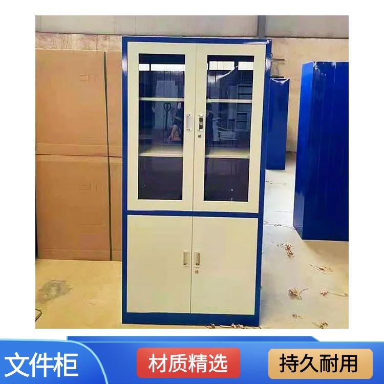 天津办公室文件柜生产厂家 资料文件柜 铁皮玻璃柜款式多样