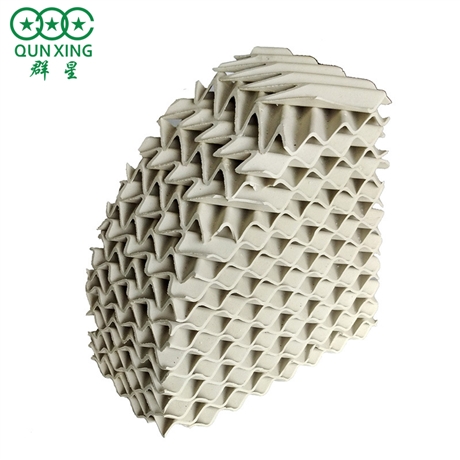 萍乡群星 干燥塔冷却塔 陶瓷规整填料 规格齐全 陶瓷波纹填料