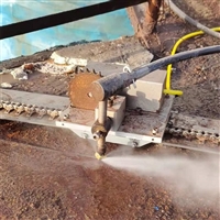 油罐切割 广州便携式可移动水切割 水刀不动火切割拆除