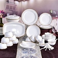 陶瓷餐具套装 骨瓷碗盘碟家居 礼品摆台餐具批发定制 图案