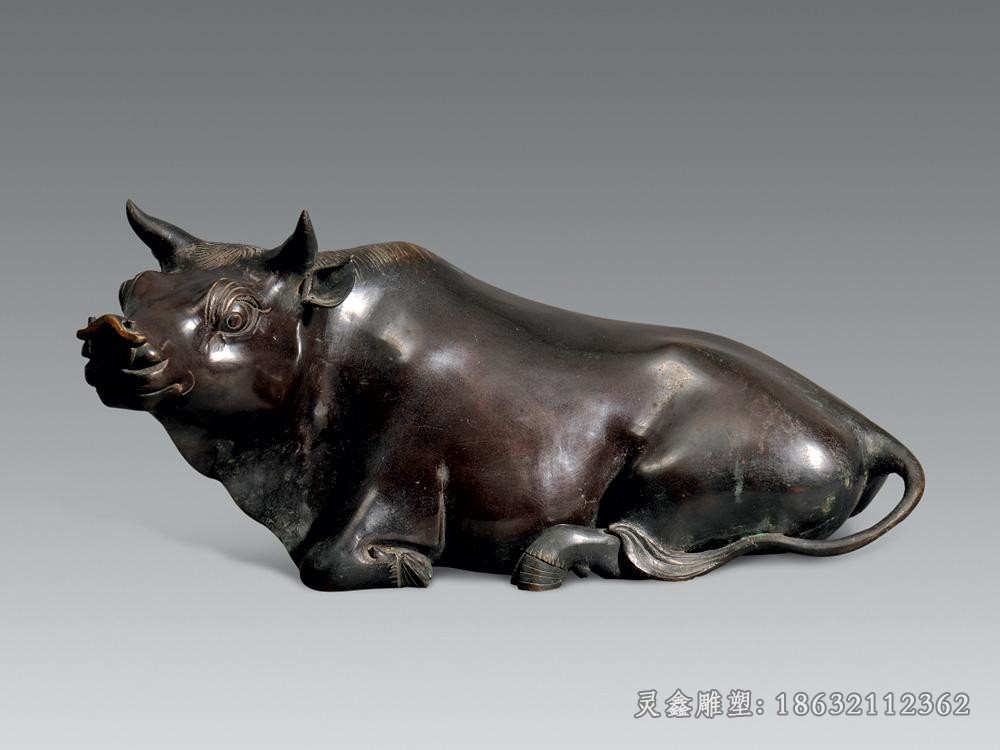 生肖牛街边景观铜雕