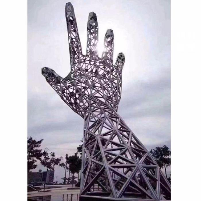 静态佛手雕塑厂家景观雕塑铸铜佛手雕塑厂家