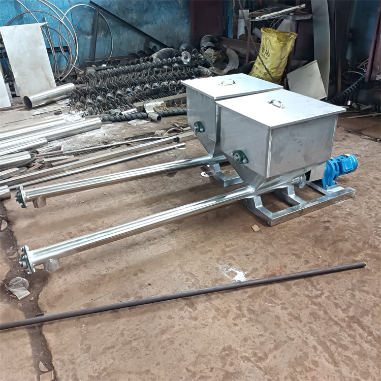 单管硅藻土螺旋喂料机XWZF钙粉化工粉末螺旋送料器